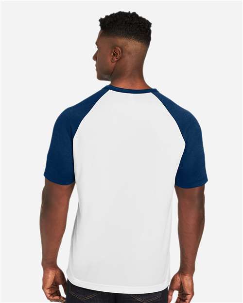 White/ Sport Dark Navy Heather-model Image