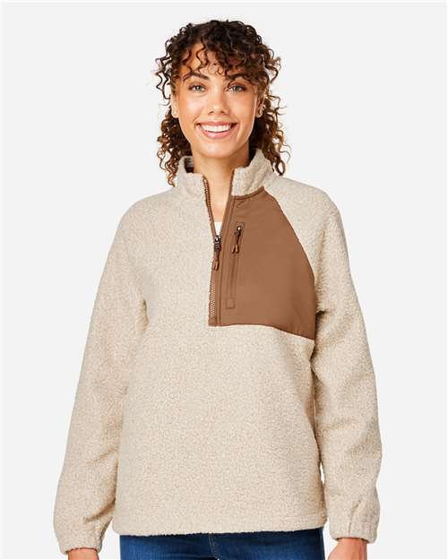 Oatmeal Heather/ Teak-model Image
