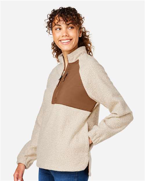 Oatmeal Heather/ Teak-model Image