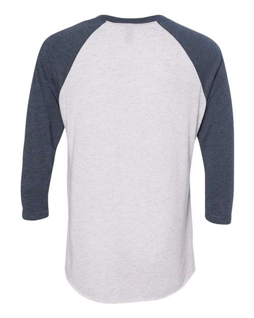 Indigo Sleeves/ Heather White Body-model Image