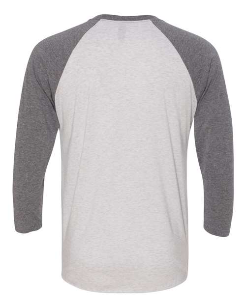 Premium Heather Sleeves/ Heather White Body-model Image