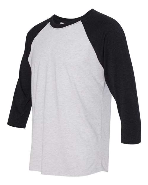 Vintage Black Sleeves/ Heather White Body-model Image