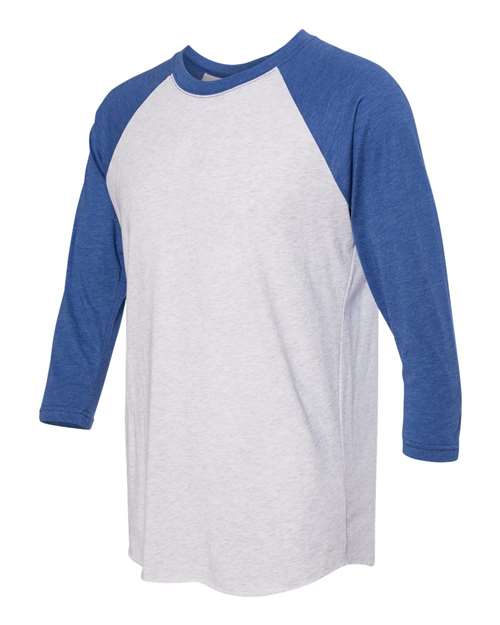 Vintage Royal Sleeves/ Heather White Body-model Image