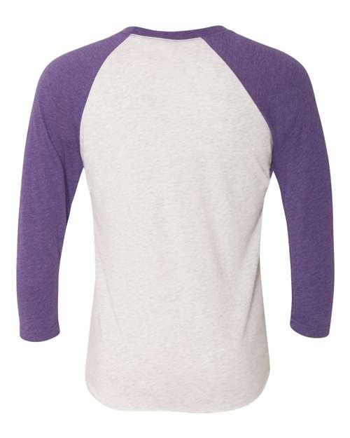 Purple Rush Sleeves/ Heather White Body-model Image