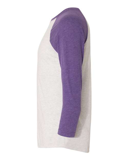 Purple Rush Sleeves/ Heather White Body-model Image