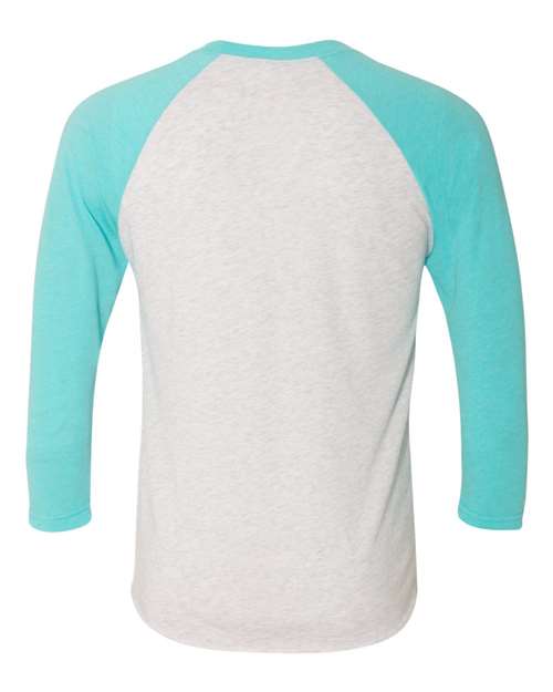 Tahiti Blue Sleeves/ Heather White Body-model Image