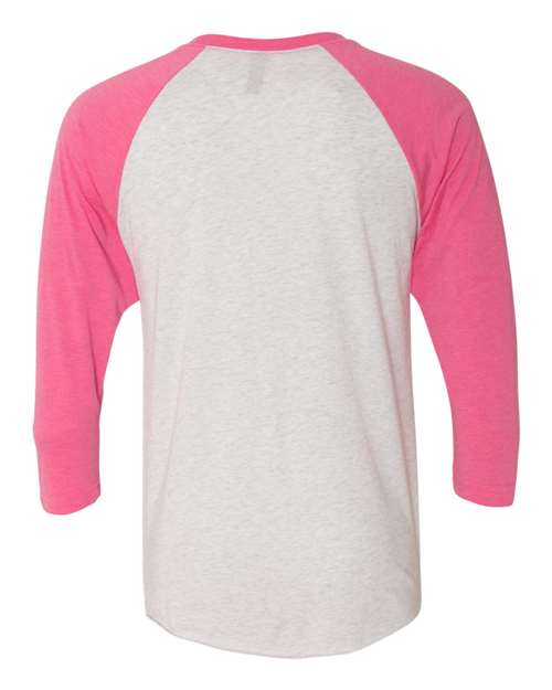 Vintage Pink Sleeves/ Heather White Body-model Image