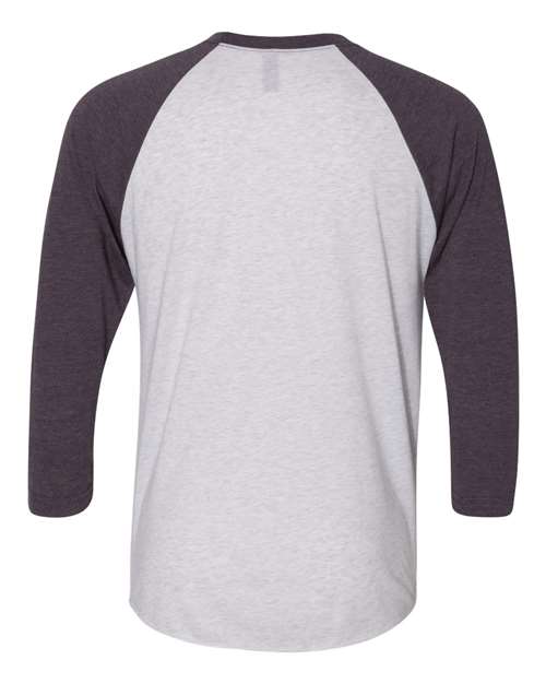 Vintage Purple Sleeves/ Heather White Body-model Image