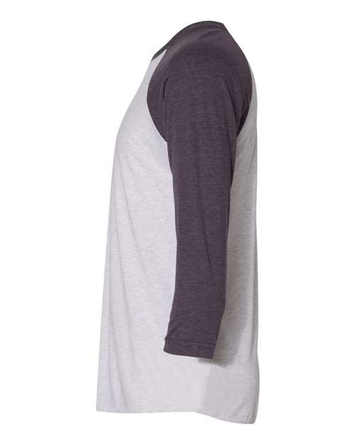 Vintage Purple Sleeves/ Heather White Body-model Image