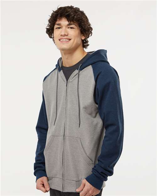 Grey Heather/ Navy-model Image