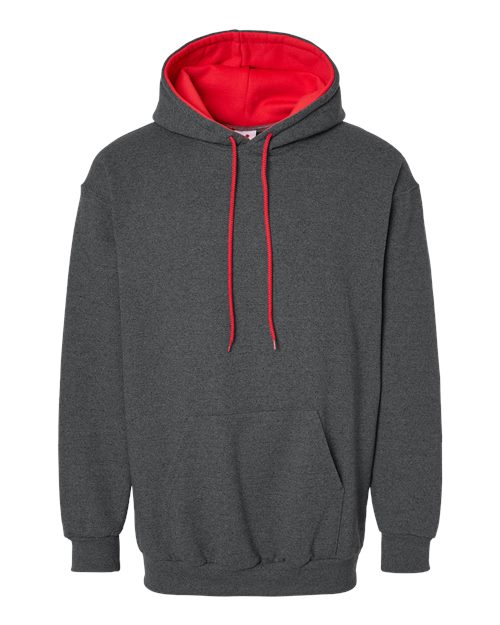 Charcoal/ Red