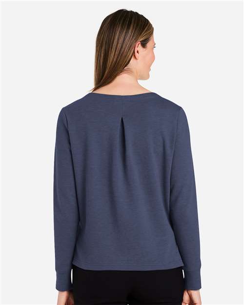 Navy Melange-model Image