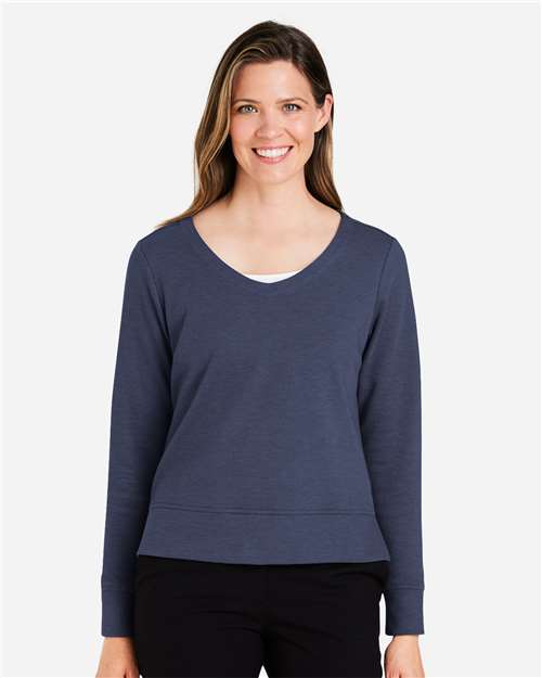 Navy Melange-model Image