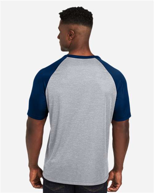 Athletic Heather/ Sport Dark Navy-model Image