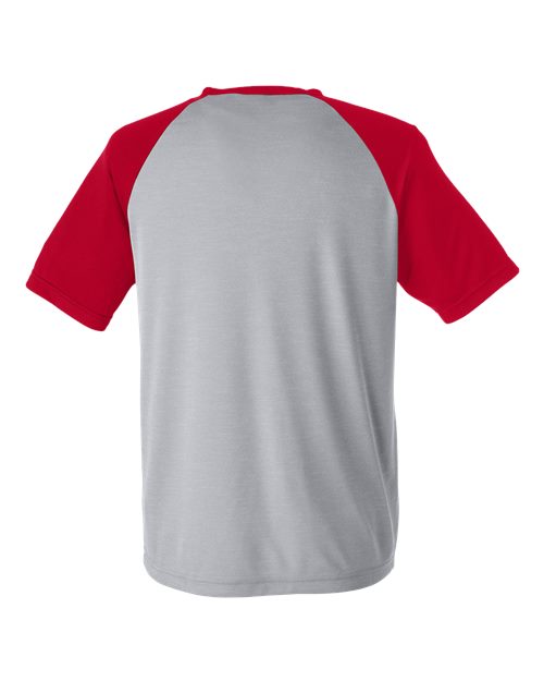 Athletic Heather/ Sport Red-model Image