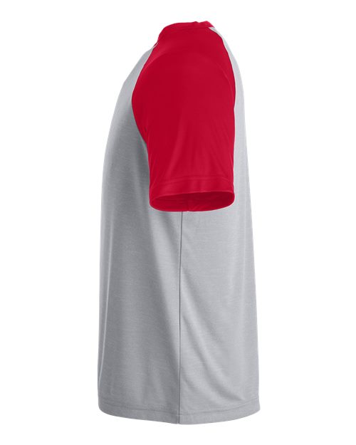 Athletic Heather/ Sport Red-model Image