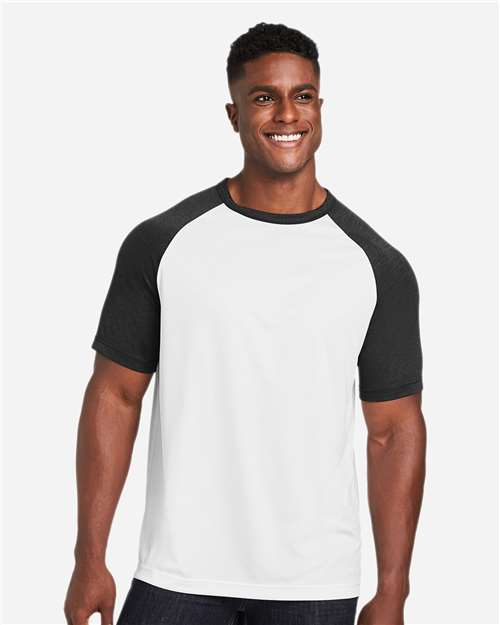 White/ Black Heather-model Image