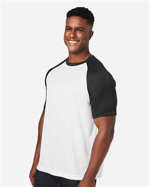 White/ Black Heather-model Image