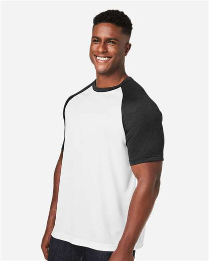 White/ Black Heather-model Image
