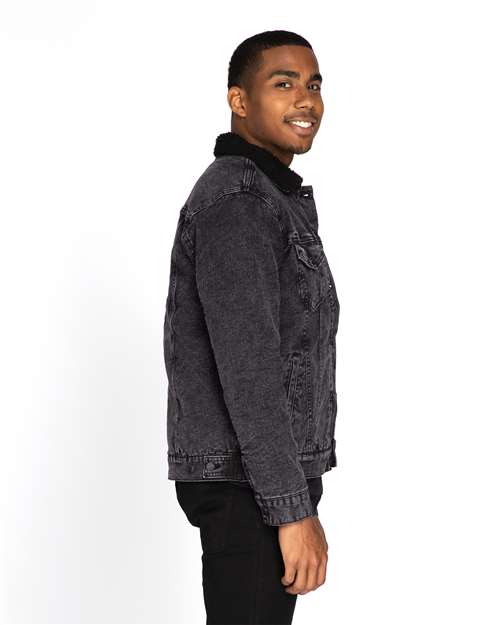 Black Denim/ Black-model Image