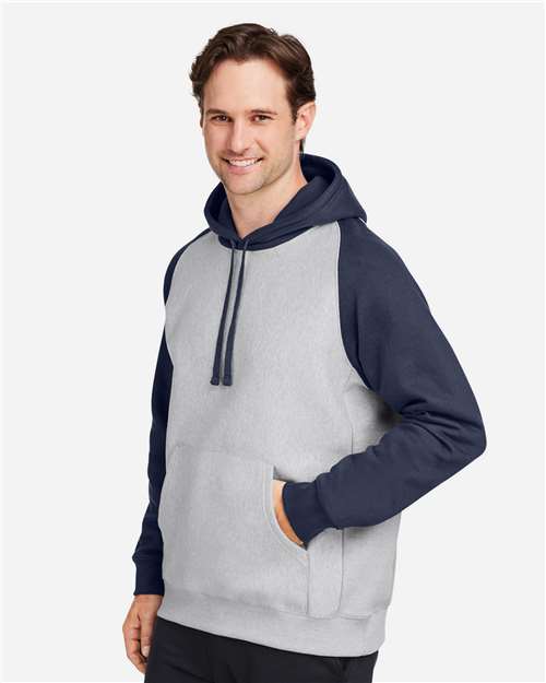 Athletic Heather/ Sport Dark Navy-model Image