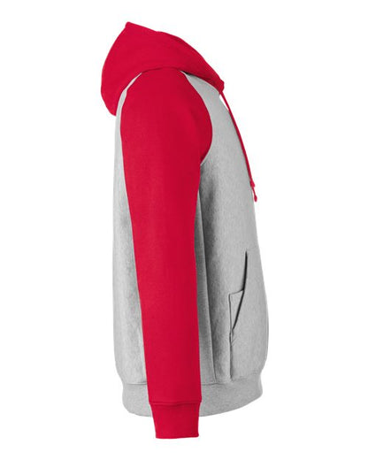 Athletic Heather/ Sport Red-model Image