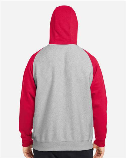 Athletic Heather/ Sport Red-model Image