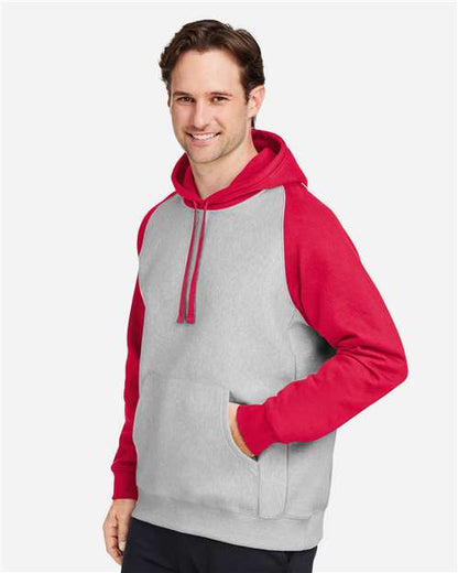Athletic Heather/ Sport Red-model Image