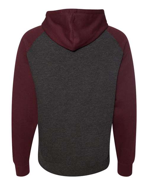 Charcoal Heather/ Burgundy Heather-model Image
