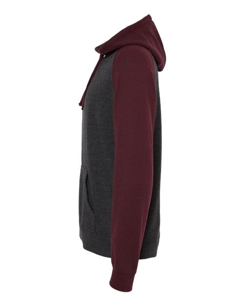 Charcoal Heather/ Burgundy Heather-model Image