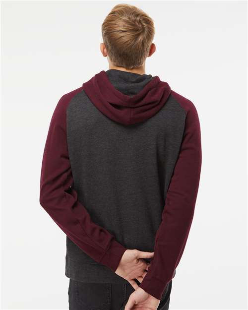 Charcoal Heather/ Burgundy Heather-model Image