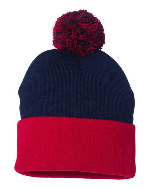 Navy/ Red-model Image
