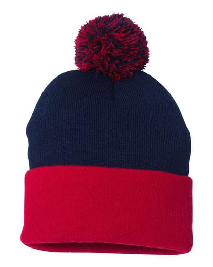 Navy/ Red-model Image