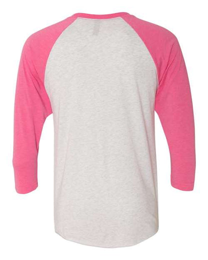 Vintage Pink Sleeves/ Heather White Body-model Image