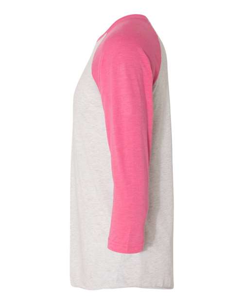 Vintage Pink Sleeves/ Heather White Body-model Image