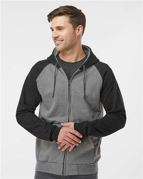 Grey Heather/ Black-model Image
