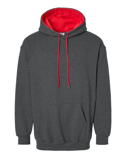 Charcoal/ Red