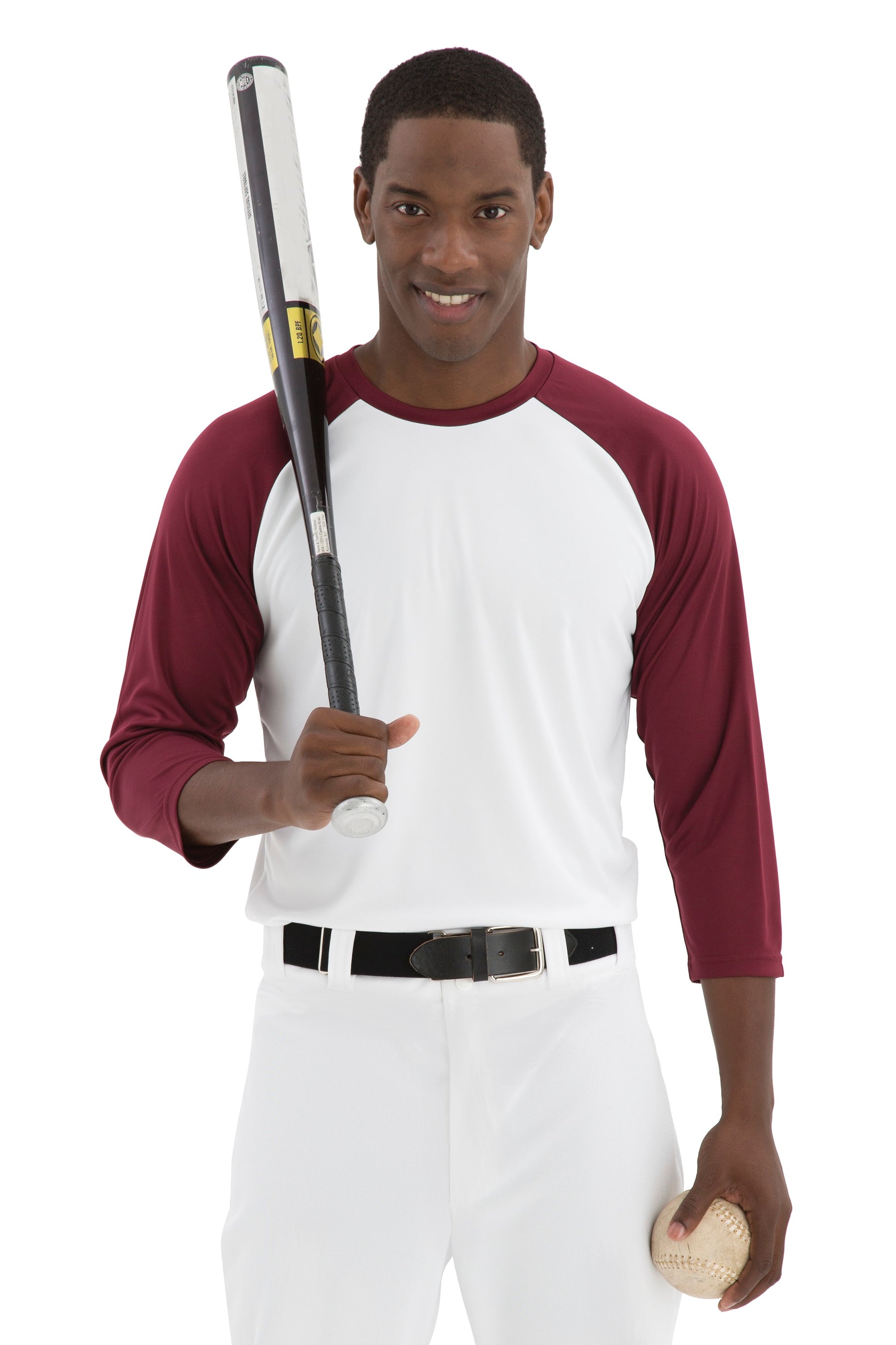 White/Maroon-model Image